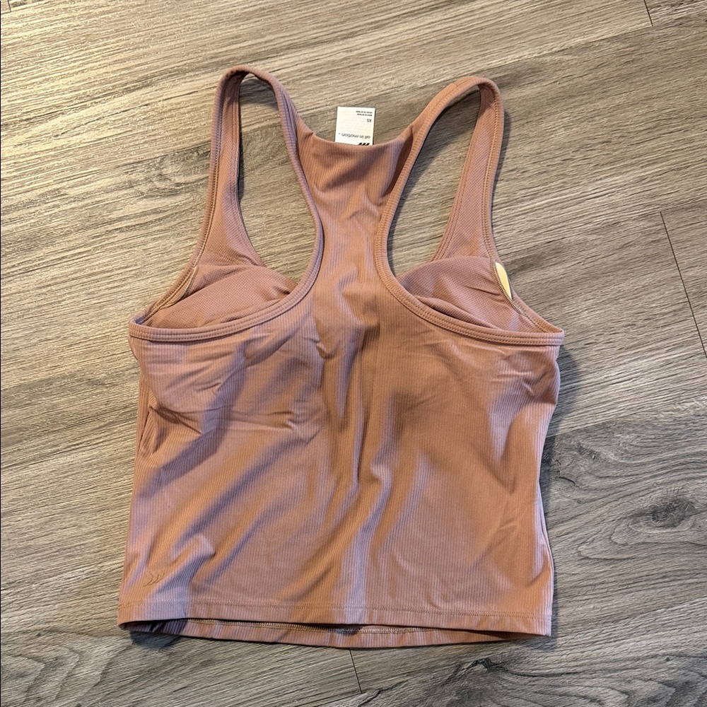 All in Motion Ribbed Tank Top in Light Brown - Picture 3 of 3